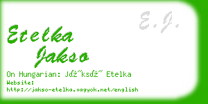 etelka jakso business card
